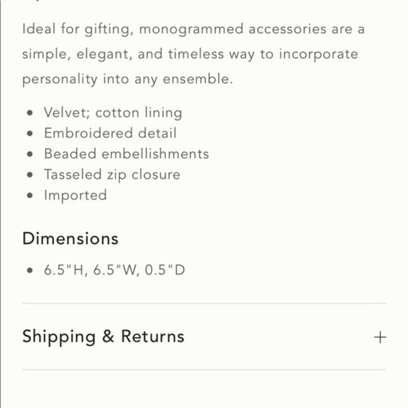 Monograms “T” Crest Pouch - Picture 4 of 4